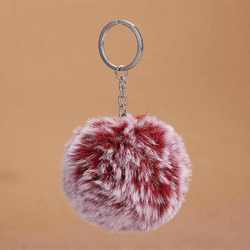 Fluffy Frost Keychain Ball