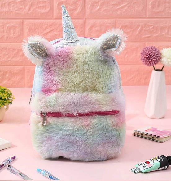 Fluffy Unicorn Bag Pack