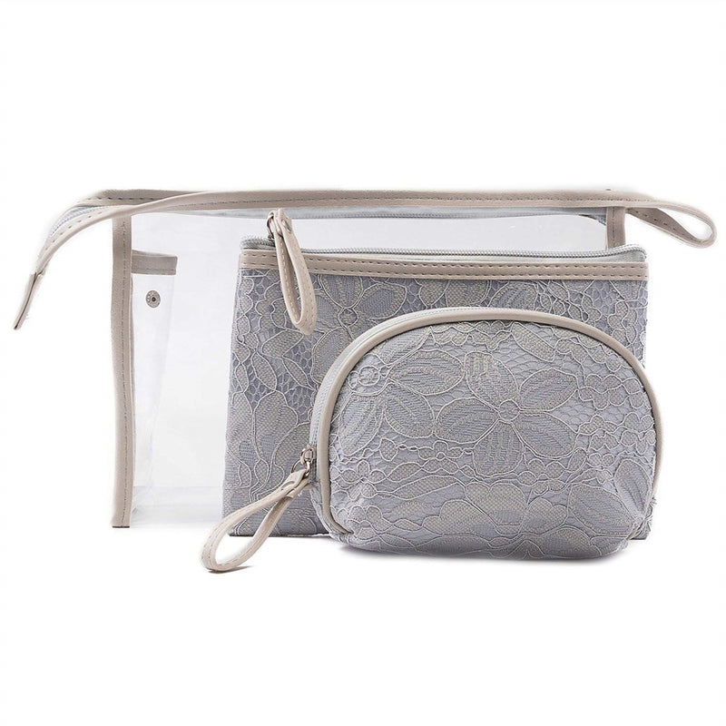 Gray Laced Bag Set