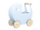 Traditional Light Blue Heart Doll Stroller