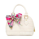 Jumbo Ivory Crocodile Scarf Bag
