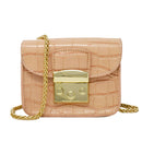 Pink Mini Crocodile Shoulder Bag