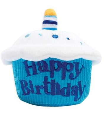 Musical light-up Birthday Cupcake -Blue