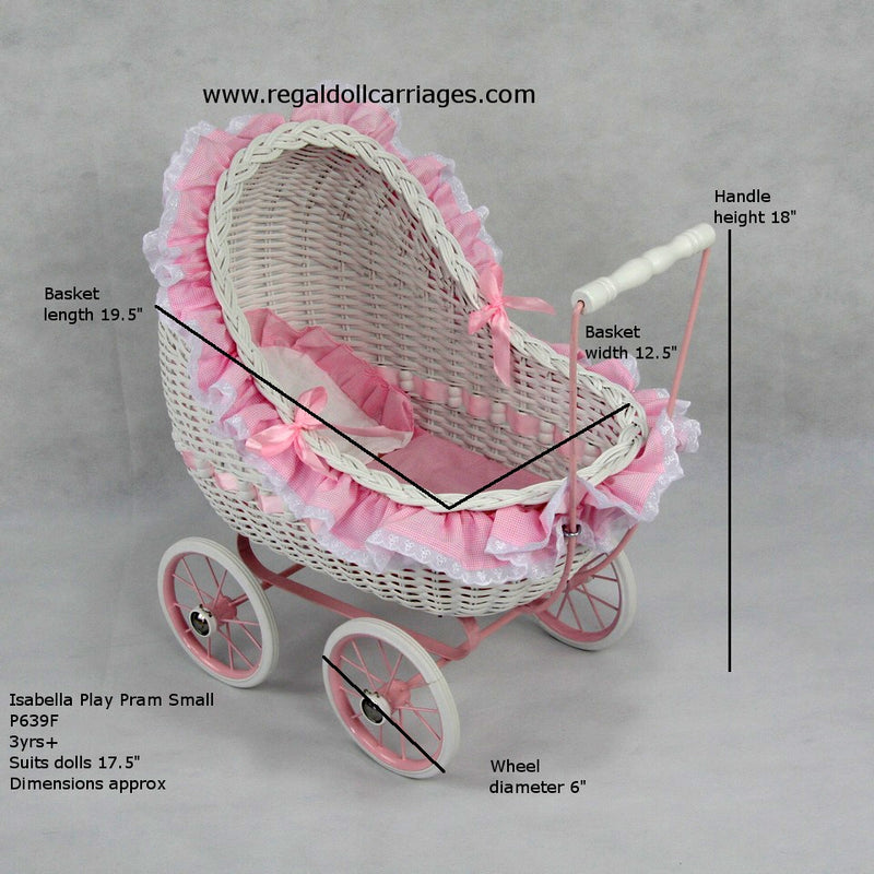Isabella Play Pram Small Doll Carriage