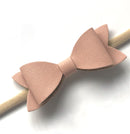 Baby Leather Bow Headband