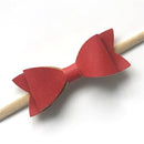 Baby Leather Bow Headband