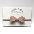 Baby Leather Bow Headband