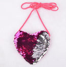 Pink Sequin Heart Purse