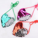 Pink Sequin Heart Purse
