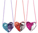 Pink Sequin Heart Purse