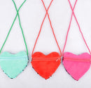 Pink Sequin Heart Purse