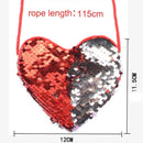 Pink Sequin Heart Purse