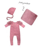 Deep Pink Cozy Layette Set