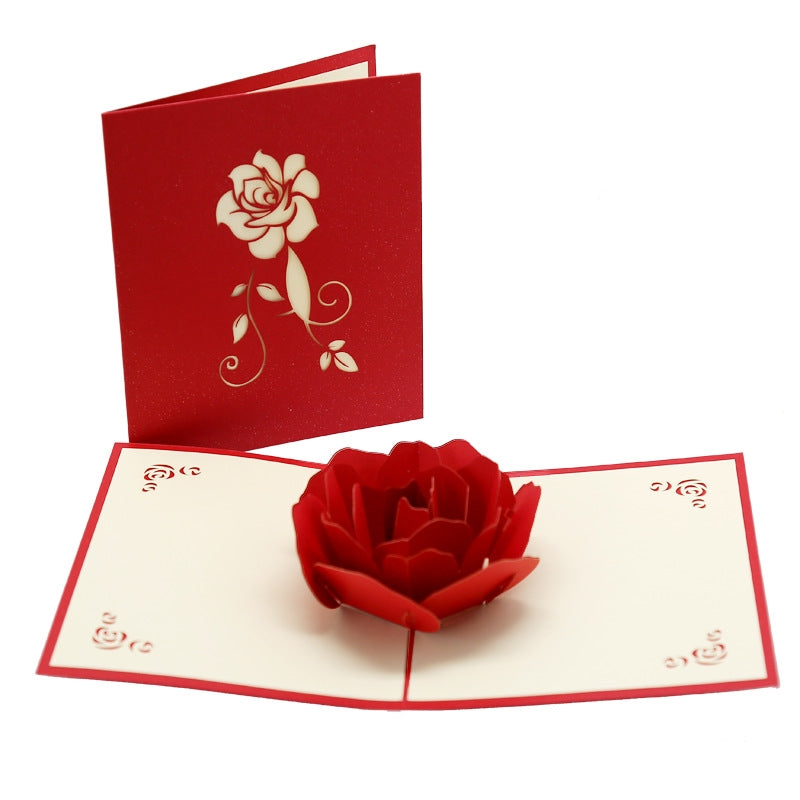 Rose 3D Pop up card