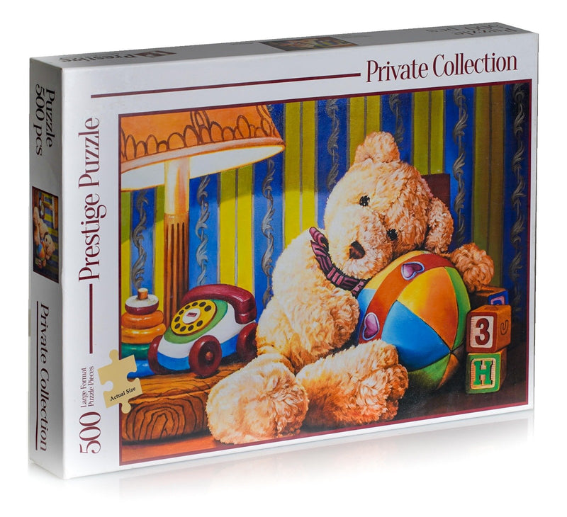 Teddy Bear Cuddling 500 Piece Puzzle