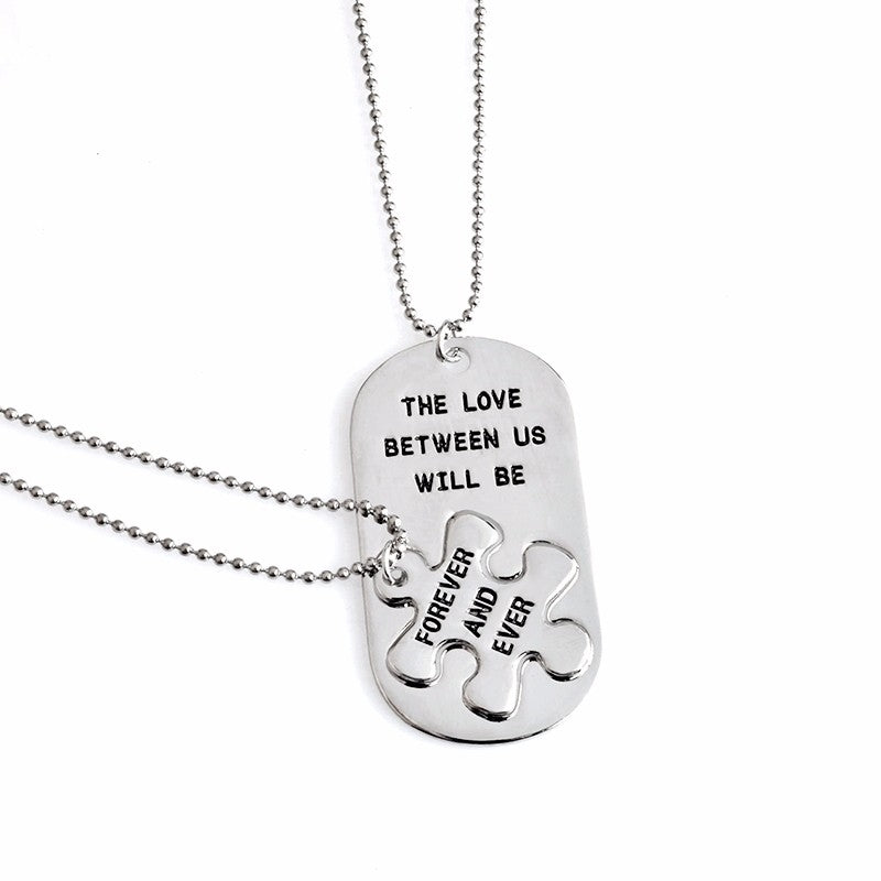 The Love Between Us Will Be Forever and Ever Necklace Set