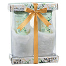 Luxury Slippers Bath & Body Spa Gift Set in White Rose Jasmine Fragrance