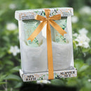 Luxury Slippers Bath & Body Spa Gift Set in White Rose Jasmine Fragrance