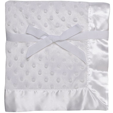 White Textured Dotted Blanket