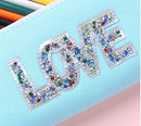 Sequin Love Pencil Case