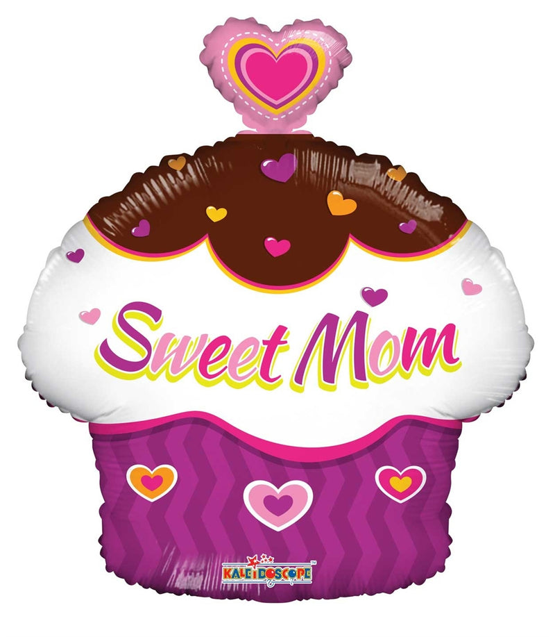 18" Sweet Mom Cupcake Balloon