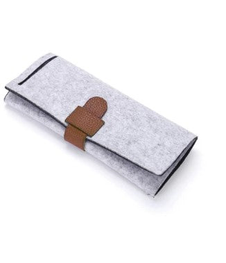 Portable Roll-up Felt Jewelry Roll