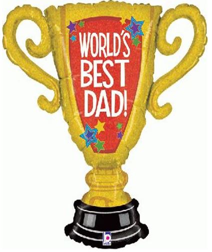 33" World's Best Dad! Trophy Balloon
