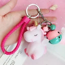 Unicorn Keychain with Bell
