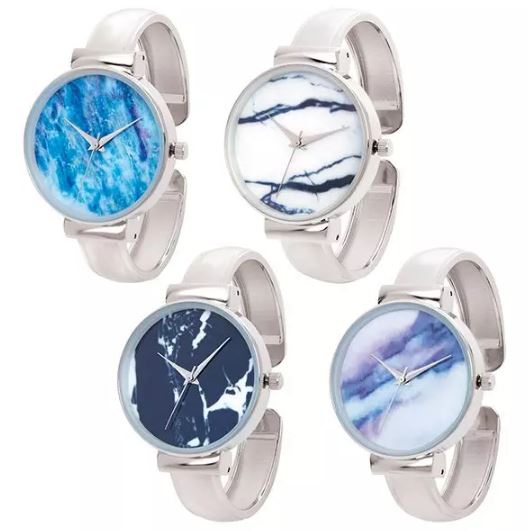 Marble Face Cuff Watch