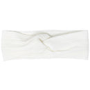 Small Sweater Twist Baby Headband- Winter White
