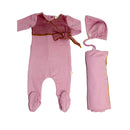 Mauve Mohair Wrap Set