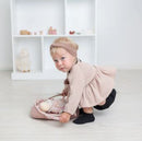 Small Sweater Twist Baby Headband- Winter White